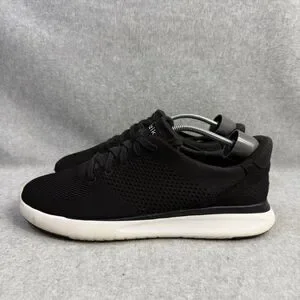 Kizik Shoes Mens Size 10 Athens Black & White Step in Comfort Recovery Sneakers
