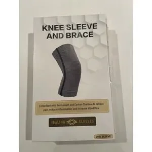 Knee Compression Sleeve Size Medium Soft Arthritis Pain Meniscus Tear ACL Joint