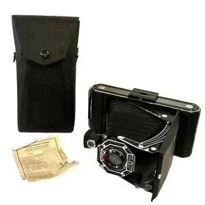 Kodak Vintage 1930s Six-16 Octagonal Art Deco Folding Camera 126mm F 6.3 Lens