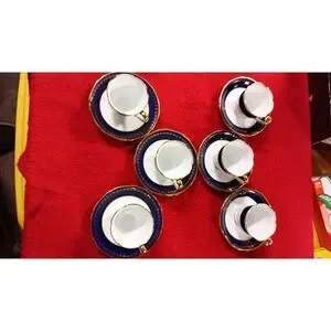 Kokura 12 piece tea set sausers and cups