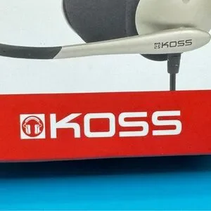 Koss CS100 Communication Headset W/ Flexible Boom Microphone New Sealed