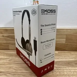Koss CS100 USB Communication Headset Boom Microphone