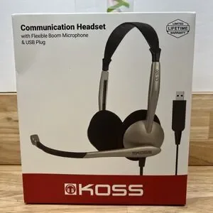 Koss CS100 USB Communication Headset Boom Microphone