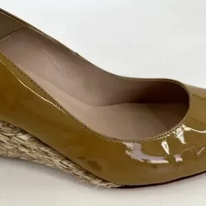 L.K. Bennett Maddox Patent Leather Espadrille Wedges