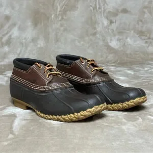 L.L. Bean Waterproof Mud proof Gum sole Lace Up Bean Boots Shoes Size 10 N