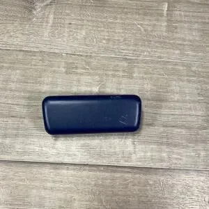 Lacoste Eyeglass Case Hard Shell Blue Protective Holder Accessory Embossed Logo