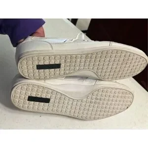 Lacoste Women's White Chaymon Premium Sneakers Size 8.5