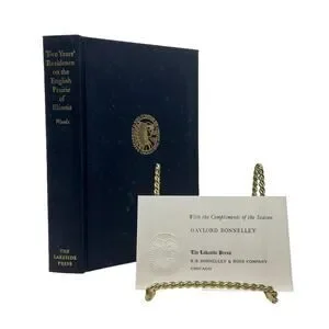 Lakeside Press Classics "Two Years Residence Illinois" 1968 Hardcover Card GUC