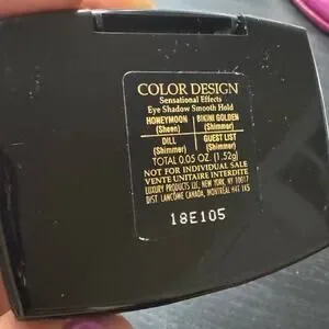 Lancome Eye Shadow Color Design Sensational Effects Smooth Hold Sheen Shimmer
