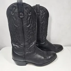Laredo 6691 Men's Black Jacksonville Western Boots Size 9.5 EW