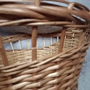 Large Brown Woven Wicker Basket