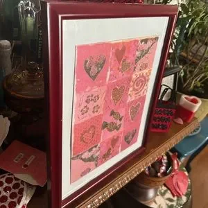Large Framed Valentines Picture