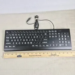 Large Print Backlit Keyboard Wired USB Lighted Computer Keyboard