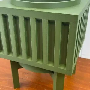Larix Planter Pot Indoor Planter W/ Drainage Hole And Drip Tray