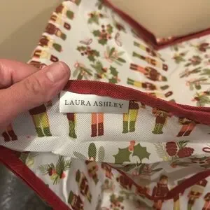 Laura Ashley Red And Green Holiday Blanket