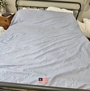Lauren Ralph Lauren Duvet Cover Light Blue/Blue White Stripe Full/Queen