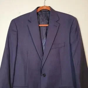 Lauren Ralph Lauren Wool Single Breasted Two Button Blazer Men's Size 40R Blue