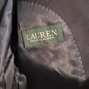 Lauren Ralph Lauren Wool Single Breasted Two Button Blazer Men's Size 40R Blue