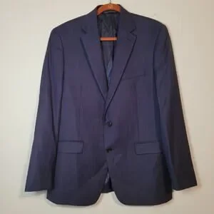 Lauren Ralph Lauren wool single breasted two button blazer men's size 40R blue