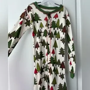 Lazy One "No Peeking" Moose Butt Flapjack Pajamas (Size 8)
