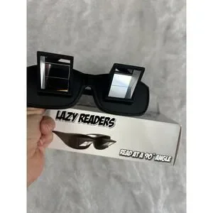 Lazy Readers Glasses Prismatic Horizontal Reading Bed Prism Spectacles New
