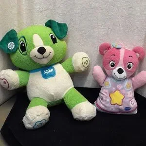 LeapFrog My Pal Scout and Soothing songs Bear Interactive Plush Puppy Toys