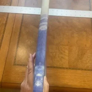 Leather Folder Blue Marble Design Folio With Paper