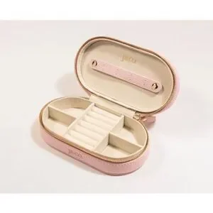 Leather Mini Oval Jewelry Box