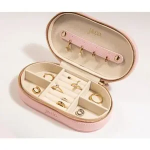 Leather Mini Oval Jewelry Box
