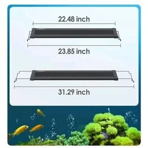 LED Aquarium Light 24/7 Expandable 24-30" Adjustable Timer Brightness READ