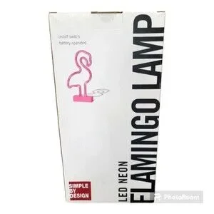 LED Neon Flamingo Lamp Party Tabletop Light