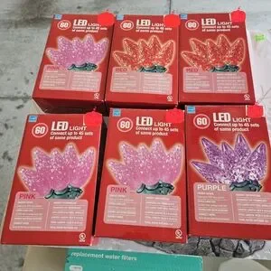 LED STAY COOL String Light Set Each 60 Lights 15.9 ft Length NIB 