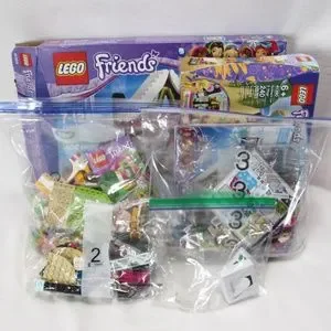 LEGO Friends 41323 41390 41444 Snow Resort Stage Cafe Bundle For Parts