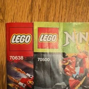 LEGO Ninjago Masters Of Spinjitzu Red/Gold Building Set Instruction Books LOT H