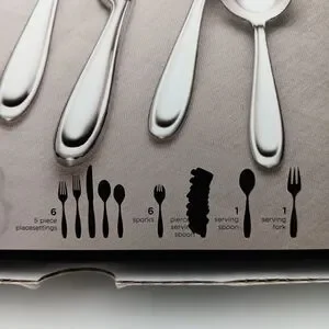 Lenox Barnaby 38 Piece Set 18/10 Stainless Serves 6 Persons Flatware NIB Vietnam