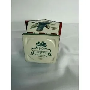 Lenox Birdhouse Multicolor Ceramic Painted Decorative Candle Holder