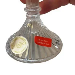 Lenox Collections Lenox Crystal Candlestick 5.5” European Full Lead Crystal