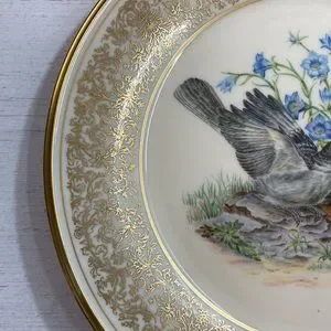 Lenox Limited Edition Bohem Birds Mockingbirds 1978 Dinner Plate