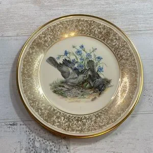 Lenox Limited Edition Bohem Birds Mockingbirds 1978 Dinner Plate