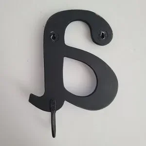 Letter A Wall Hook Hanging Wall Decor Blue Decorative "A"