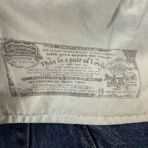 Levi’s 501 Straight Fit Jeans Blue Denim Button Fly 40x34 Made In Mexico