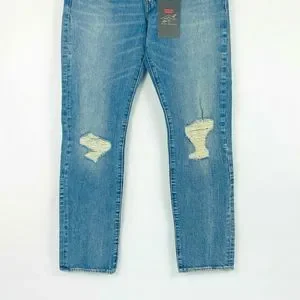 Levi's 502 Taper Distressed Jeans 31x32 NEW Justin Timberlake Fresh Leaves
