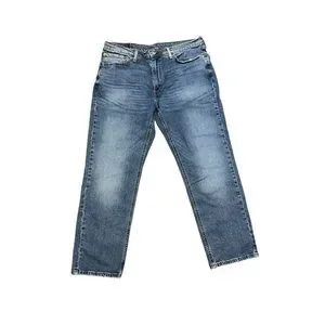 Levi’s 541 Athletic Fit Straight Leg Mid Rise Dark Wash Jeans Stretch 36x30