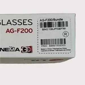 LG 3D Glasses AG-F200 Cinema 3D 2pack NIB Orange White