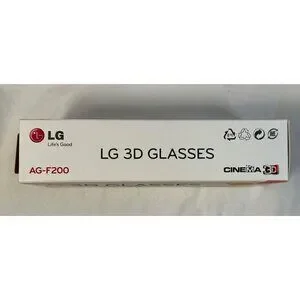 LG 3D Glasses AG-F200 Cinema 3D 2pack NIB Orange White