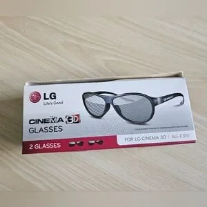 LG Cinema 3D Glasses - Black AG-F310 2 Pair