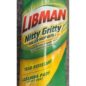 LIBMAN Nitty Gritty Roller Mop Refill #02011 Tear Resistant USA NEW IN PACKAGE