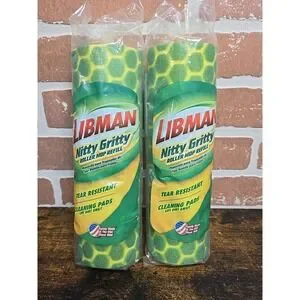 Libman Nitty Gritty Roller Mop Refill Tear Resistant - New Lot Of 2