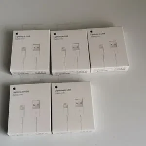 LIGHTNING TO USB CABLE (1m) Pack Of 5