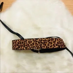 Like New Express Belt: Leopard Size Small